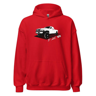 2nd Gen Ram 5.2 Liter V8 Hoodie in red
